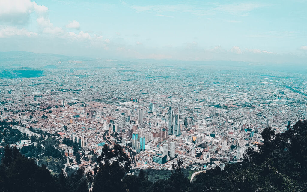 bogota from above